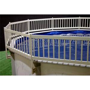 24 In Resin Fence 2 Sect Addon Kit Taupe - DECK & FENCE KITS